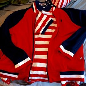 Zip up Sweater XL/Polo button up.XL